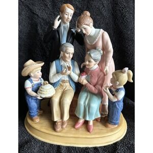 Home Interior Denim Days Family "50th Anniversary" Figurine Immaculate Condition